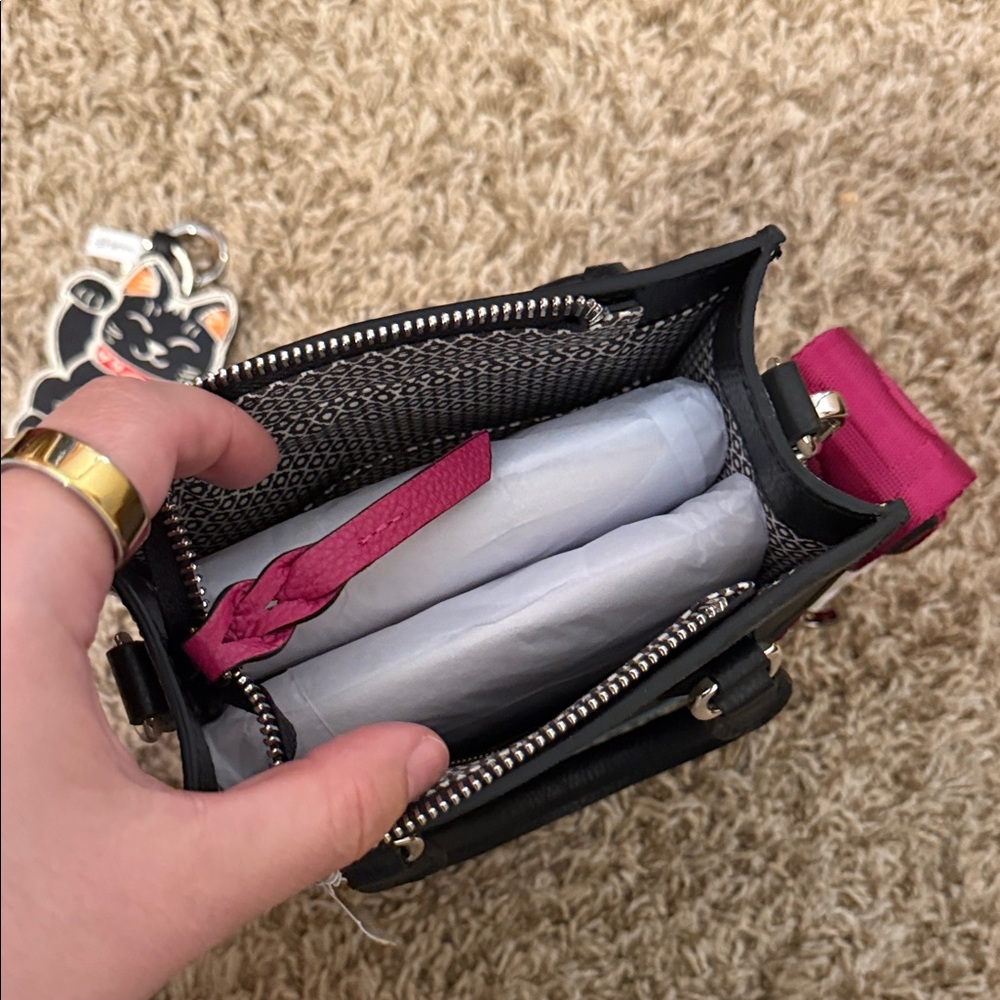 Brighton Tokyo Love Shiba Inu Leather Mini Tote NWT - Picture 5 of 6